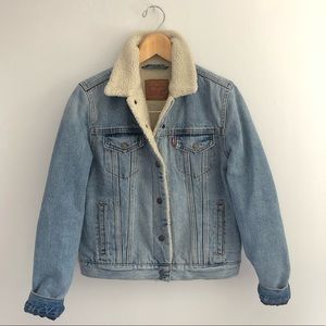Levi’s shearling lined jean jacket